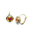 Single Drop Crystal Dangle Earrings