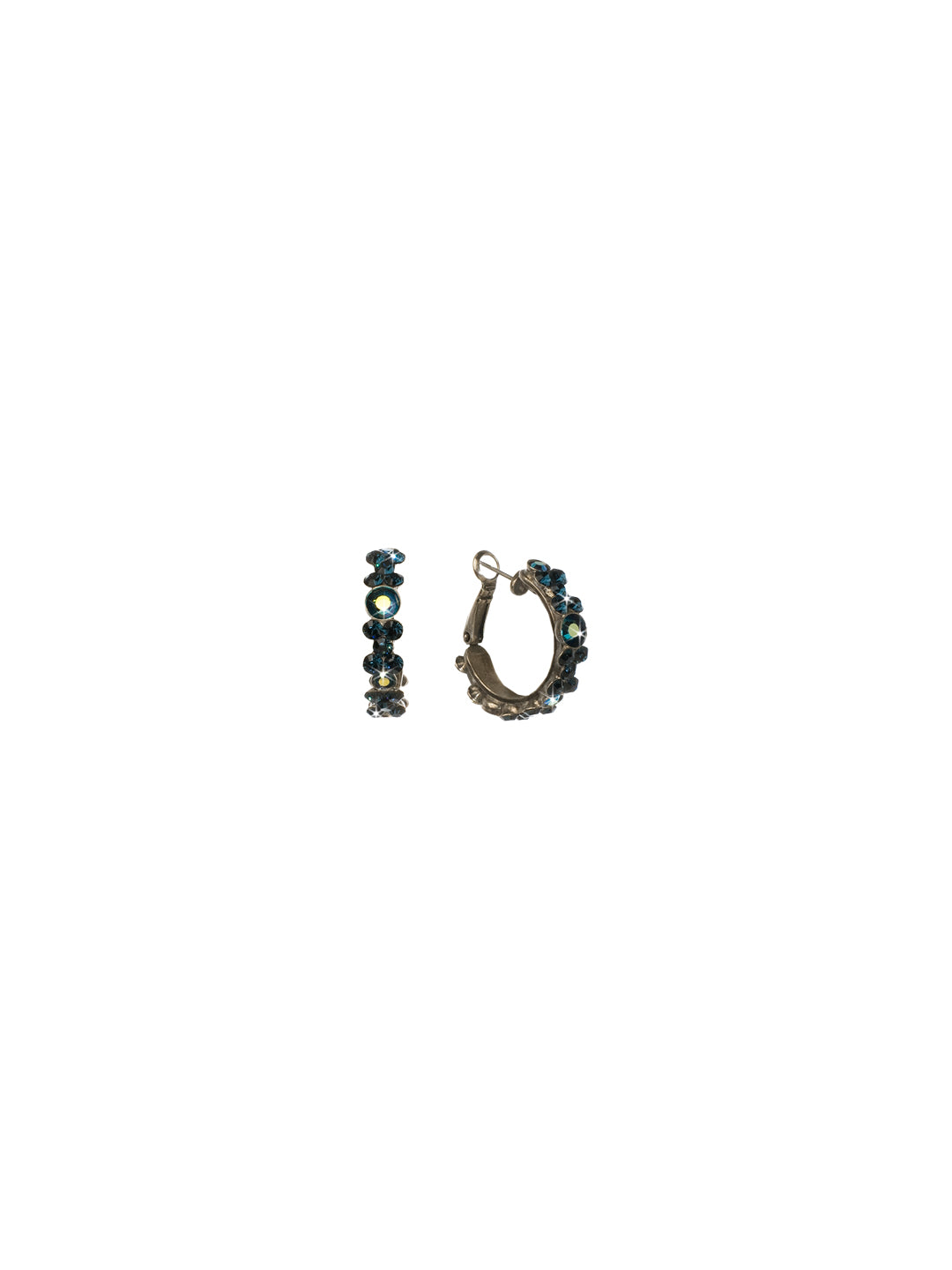Floral Hoop Earrings - EBP15ASMON