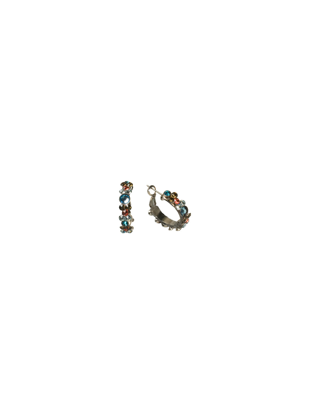 Floral Hoop Earrings - EBP15ASSES