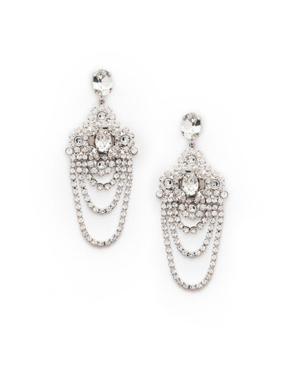 Crystal Chandelier Statement Earrings - EBP49RHCRY - <p>Crystals for days! Make a statement with our Crystal Chandelier Earrings. From Sorrelli's Crystal collection in our Palladium Silver-tone finish.</p>