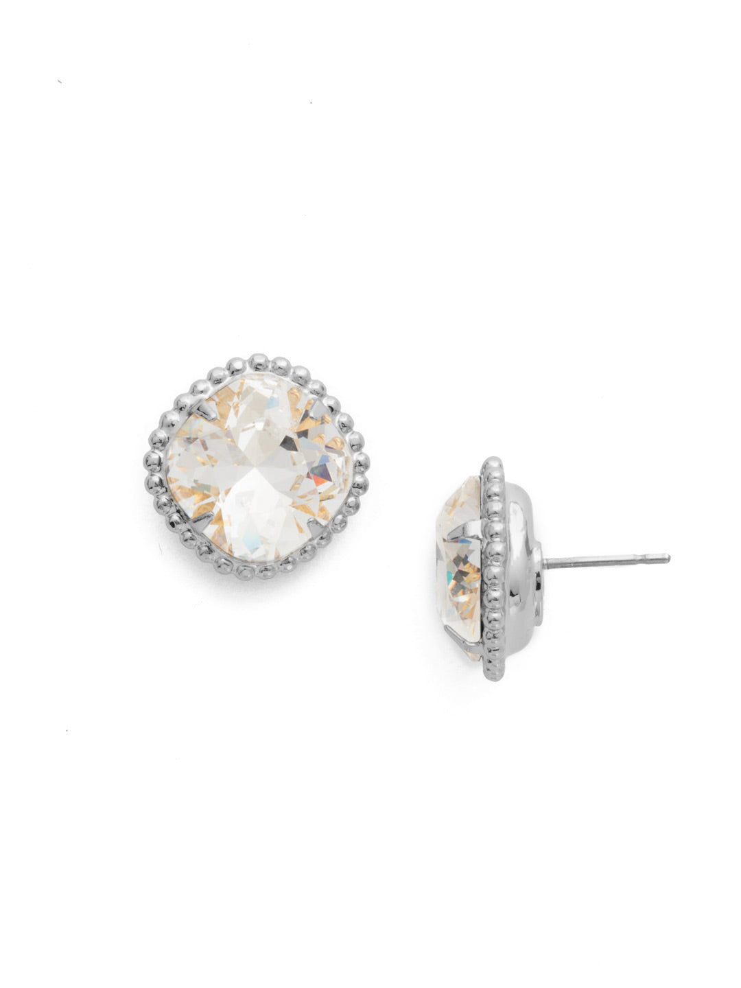 Cushion-Cut Solitaire Stud Earrings - EBX10PDCRY