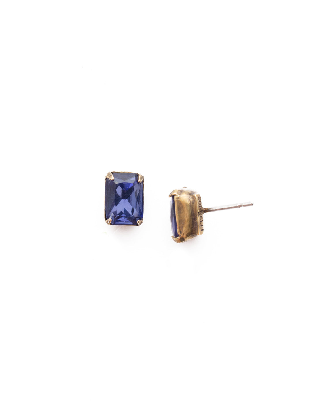 Product Image: Mini Emerald Cut Stud Earrings