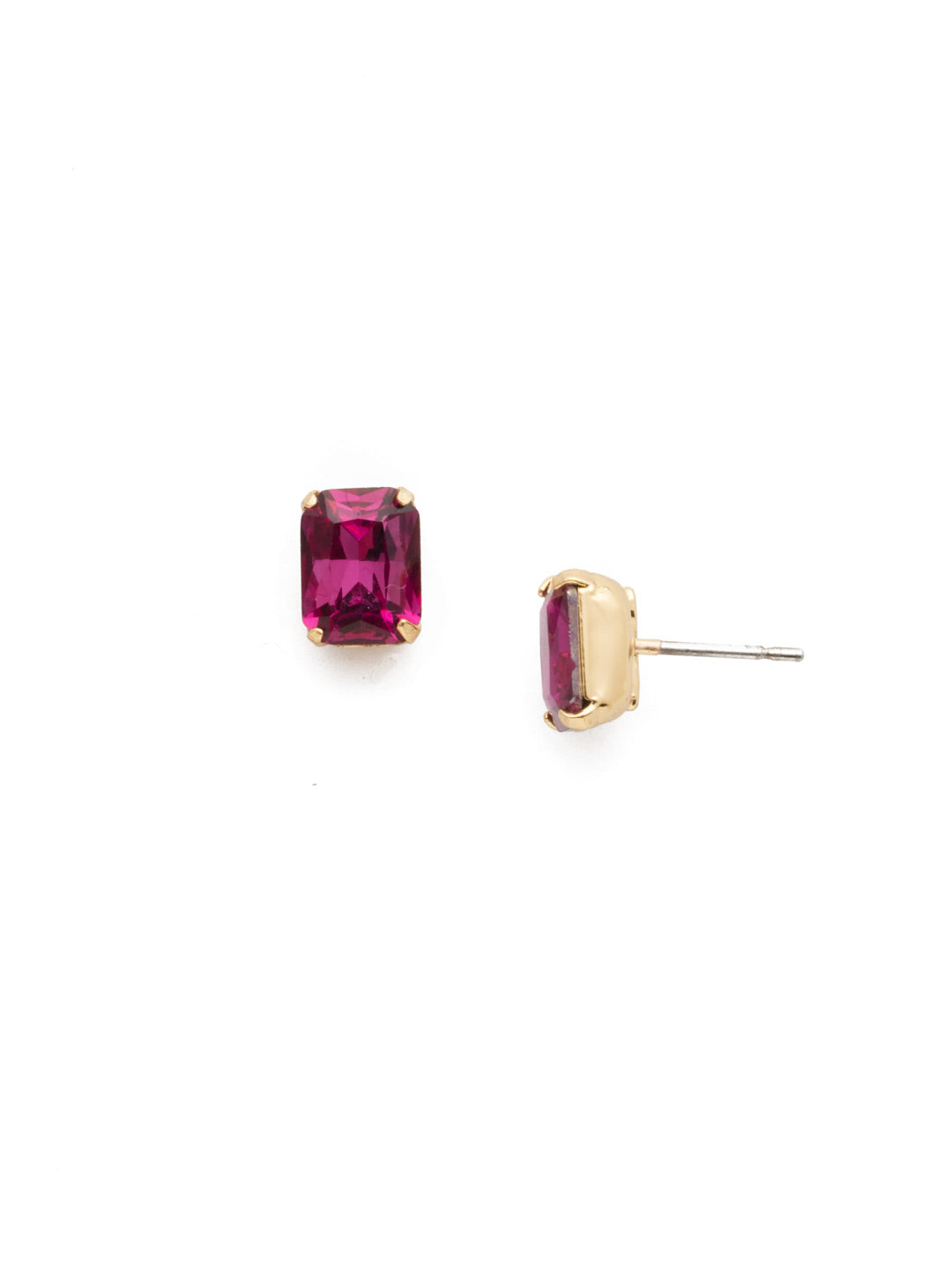Mini Emerald Cut Stud Earrings - EBY42BGBGA - <p>Simply sophisticated. The mini emerald cut stud earrings can be worn alone or paired with anything for an extra accent to any wardrobe. From Sorrelli's Begonia collection in our Bright Gold-tone finish.</p>