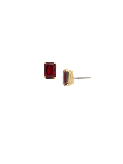 Mini Emerald Cut Stud Earrings - EBY42BGCB - <p>Simply sophisticated. The mini emerald cut stud earrings can be worn alone or paired with anything for an extra accent to any wardrobe. From Sorrelli's Cranberry collection in our Bright Gold-tone finish.</p>