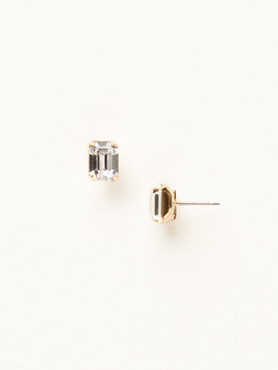 Mini Emerald Cut Stud Earrings - EBY42BGCCL - Simply sophisticated. The mini emerald cut stud earrings can be worn alone or paired with anything for an extra accent to any wardrobe. From Sorrelli's Crystal Clear collection in our Bright Gold-tone finish.