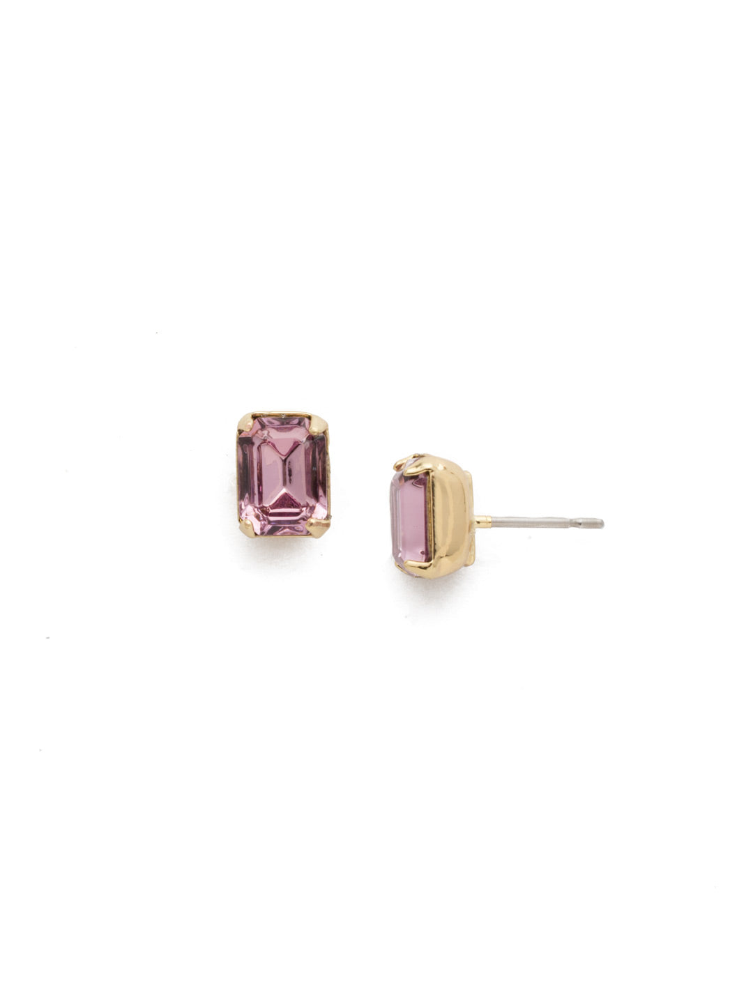 Mini Emerald Cut Stud Earrings - EBY42BGCPO - Simply sophisticated. The mini emerald cut stud earrings can be worn alone or paired with anything for an extra accent to any wardrobe. From Sorrelli's Candy Pop collection in our Bright Gold-tone finish.