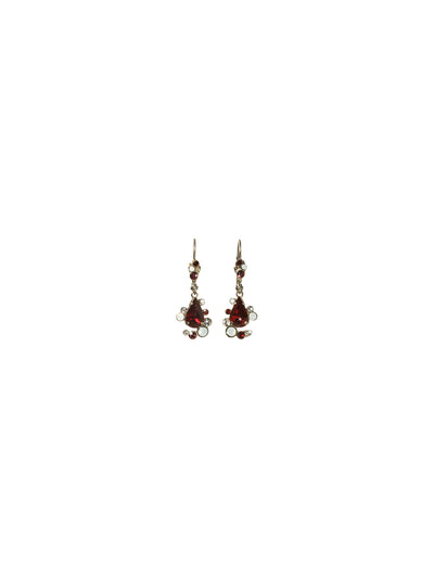 ECB38 Dangle Earrings - ECB38ASCP - <p>The ECB38 Earrings are a simple, yet galmorous look. From Sorrelli's Crimson Pride collection in our Antique Silver-tone finish.</p>