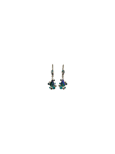 ECB38 Dangle Earrings - ECB38ASEMC - <p>The ECB38 Earrings are a simple, yet galmorous look. From Sorrelli's Emerald City collection in our Antique Silver-tone finish.</p>