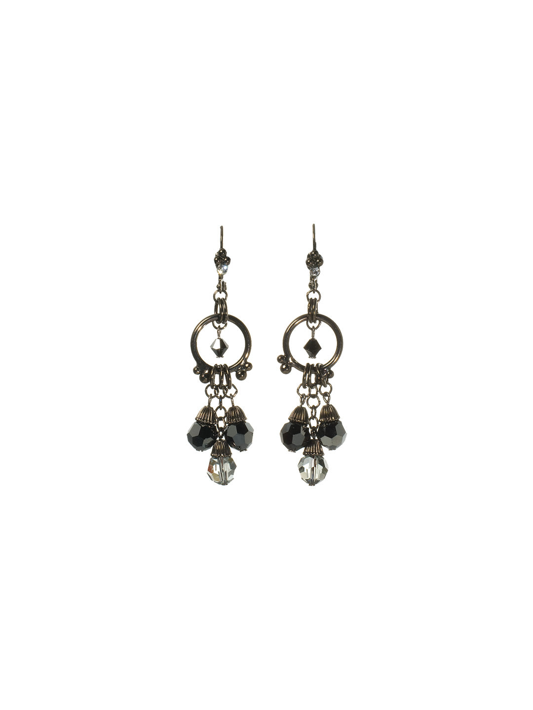 Floating Chandelier Earring - ECC3GMMMO -  From Sorrelli's Midnight Moon collection in our Gun Metal finish.