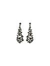Abstract Crystal Cluster Earring Dangle Earrings