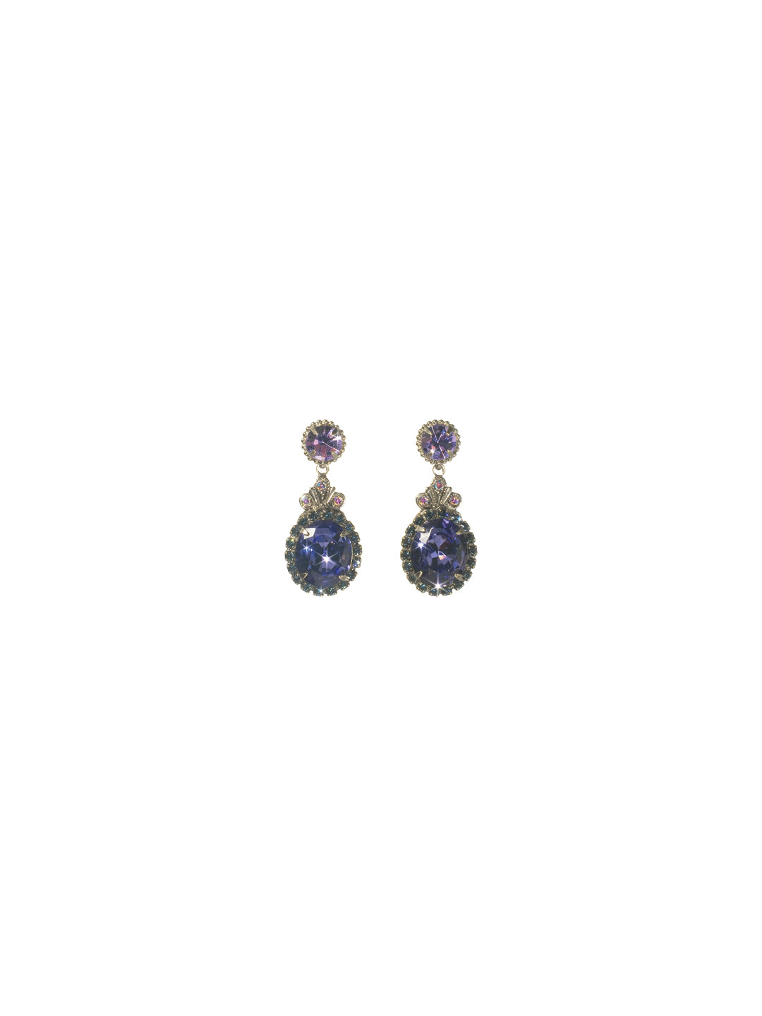 Solar Sparkle Earring - ECJ2ASHY -  From Sorrelli's Hydrangea collection in our Antique Silver-tone finish.