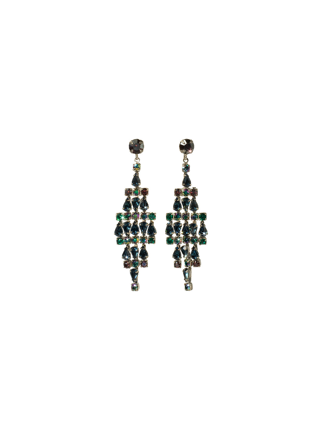 Tiered Crystal Drop Earring Dangle Earrings - ECK45ASEMC