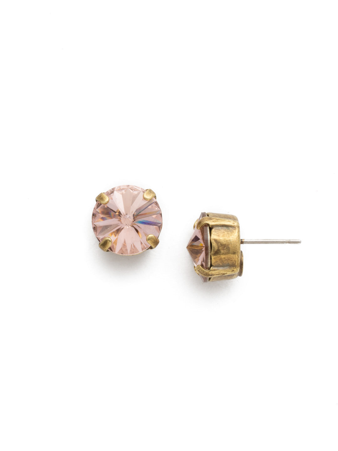London Stud Earrings - ECM14AGVIN - <p>Everyone needs a great pair of studs. Add some classic sparkle to any occasion with these stud earrings. Need help picking a stud? <a href="https://www.sorrelli.com/blogs/sisterhood/round-stud-earrings-101-a-rundown-of-sizes-styles-and-sparkle">Check out our size guide!</a> From Sorrelli's Vintage Rose collection in our Antique Gold-tone finish.</p>