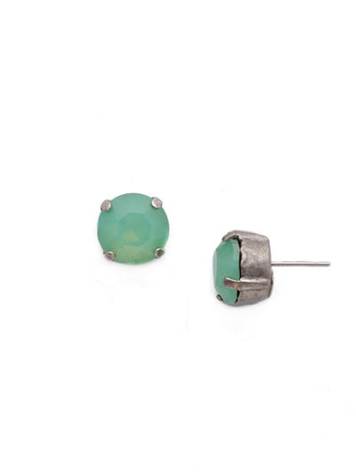 London Stud Earrings - ECM14ASPAC - <p>Everyone needs a great pair of studs. Add some classic sparkle to any occasion with these stud earrings. Need help picking a stud? <a href="https://www.sorrelli.com/blogs/sisterhood/round-stud-earrings-101-a-rundown-of-sizes-styles-and-sparkle">Check out our size guide!</a> From Sorrelli's Pacific Opal collection in our Antique Silver-tone finish.</p>