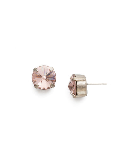 London Stud Earrings - ECM14ASVIN - <p>Everyone needs a great pair of studs. Add some classic sparkle to any occasion with these stud earrings. Need help picking a stud? <a href="https://www.sorrelli.com/blogs/sisterhood/round-stud-earrings-101-a-rundown-of-sizes-styles-and-sparkle">Check out our size guide!</a> From Sorrelli's Vintage Rose collection in our Antique Silver-tone finish.</p>