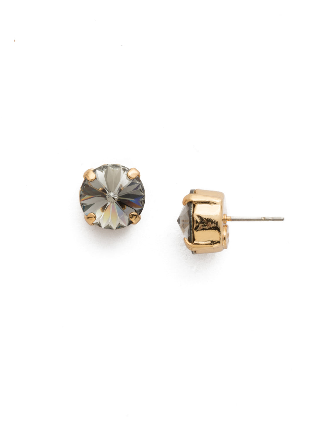 London Stud Earrings - ECM14BGBD - <p>Everyone needs a great pair of studs. Add some classic sparkle to any occasion with these stud earrings. Need help picking a stud? <a href="https://www.sorrelli.com/blogs/sisterhood/round-stud-earrings-101-a-rundown-of-sizes-styles-and-sparkle">Check out our size guide!</a> From Sorrelli's Black Diamond collection in our Bright Gold-tone finish.</p>