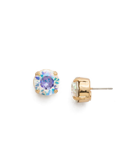 London Stud Earrings - ECM14BGCAB - <p>Everyone needs a great pair of studs. Add some classic sparkle to any occasion with these stud earrings. Need help picking a stud? <a href="https://www.sorrelli.com/blogs/sisterhood/round-stud-earrings-101-a-rundown-of-sizes-styles-and-sparkle">Check out our size guide!</a> From Sorrelli's Crystal Aurora Borealis collection in our Bright Gold-tone finish.</p>