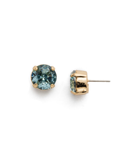 London Stud Earrings - ECM14BGLAQ - <p>Everyone needs a great pair of studs. Add some classic sparkle to any occasion with these stud earrings. Need help picking a stud? <a href="https://www.sorrelli.com/blogs/sisterhood/round-stud-earrings-101-a-rundown-of-sizes-styles-and-sparkle">Check out our size guide!</a> From Sorrelli's Light Aqua collection in our Bright Gold-tone finish.</p>