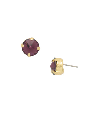 London Stud Earrings - ECM14BGMRL - <p>Everyone needs a great pair of studs. Add some classic sparkle to any occasion with these stud earrings. Need help picking a stud? <a href="https://www.sorrelli.com/blogs/sisterhood/round-stud-earrings-101-a-rundown-of-sizes-styles-and-sparkle">Check out our size guide!</a> From Sorrelli's Merlot collection in our Bright Gold-tone finish.</p>