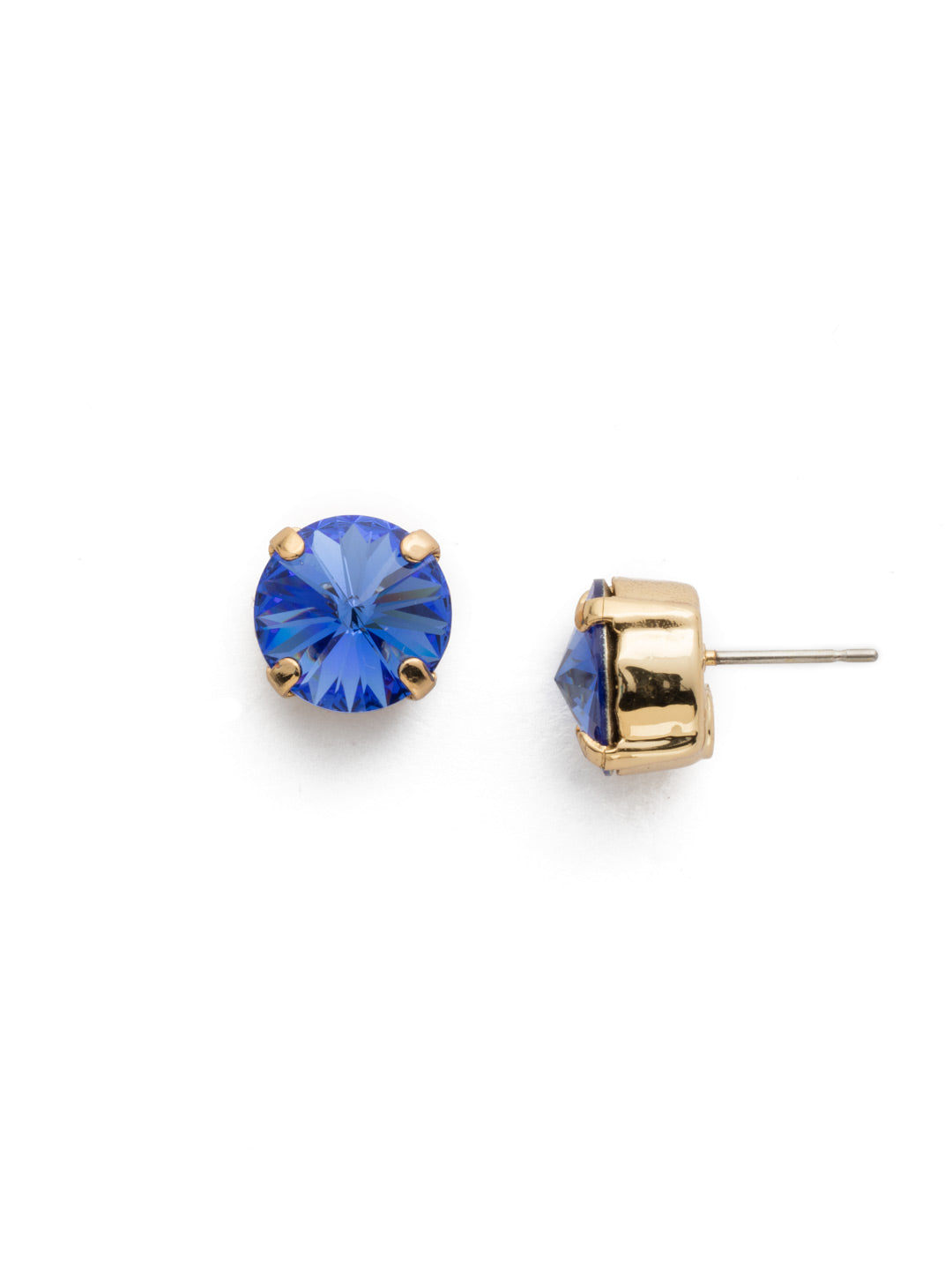 London Stud Earrings - ECM14BGSAP - <p>Everyone needs a great pair of studs. Add some classic sparkle to any occasion with these stud earrings. Need help picking a stud? <a href="https://www.sorrelli.com/blogs/sisterhood/round-stud-earrings-101-a-rundown-of-sizes-styles-and-sparkle">Check out our size guide!</a> From Sorrelli's Sapphire collection in our Bright Gold-tone finish.</p>
