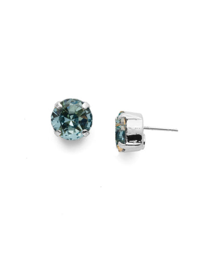 London Stud Earrings - ECM14PDLAQ - <p>Everyone needs a great pair of studs. Add some classic sparkle to any occasion with these stud earrings. Need help picking a stud? <a href="https://www.sorrelli.com/blogs/sisterhood/round-stud-earrings-101-a-rundown-of-sizes-styles-and-sparkle">Check out our size guide!</a> From Sorrelli's Light Aqua collection in our Palladium finish.</p>