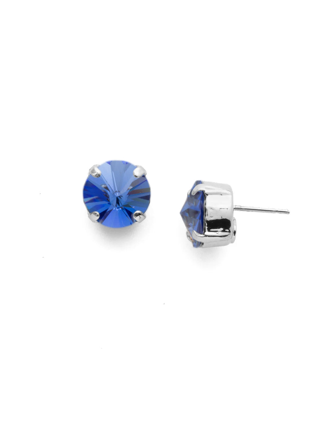 London Stud Earrings - ECM14PDSAP - <p>Everyone needs a great pair of studs. Add some classic sparkle to any occasion with these stud earrings. Need help picking a stud? <a href="https://www.sorrelli.com/blogs/sisterhood/round-stud-earrings-101-a-rundown-of-sizes-styles-and-sparkle">Check out our size guide!</a> From Sorrelli's Sapphire collection in our Palladium finish.</p>
