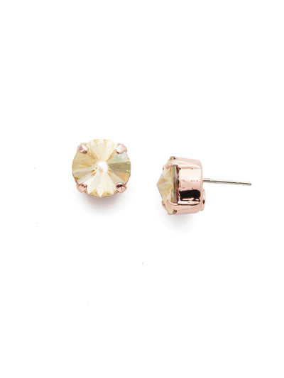 London Stud Earrings - ECM14RGCCH - <p>Everyone needs a great pair of studs. Add some classic sparkle to any occasion with these stud earrings. Need help picking a stud? <a href="https://www.sorrelli.com/blogs/sisterhood/round-stud-earrings-101-a-rundown-of-sizes-styles-and-sparkle">Check out our size guide!</a> From Sorrelli's Crystal Champagne collection in our Rose Gold-tone finish.</p>