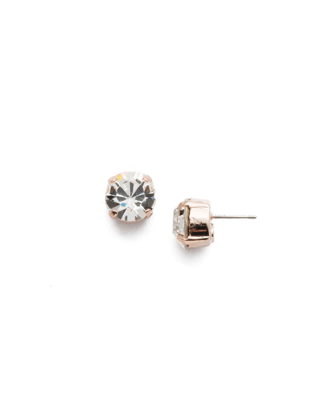 London Stud Earrings - ECM14RGCRY - <p>Everyone needs a great pair of studs. Add some classic sparkle to any occasion with these stud earrings. Need help picking a stud? <a href="https://www.sorrelli.com/blogs/sisterhood/round-stud-earrings-101-a-rundown-of-sizes-styles-and-sparkle">Check out our size guide!</a> From Sorrelli's Crystal collection in our Rose Gold-tone finish.</p>