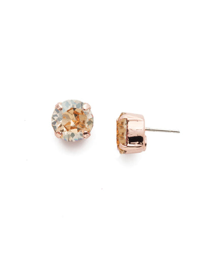 London Stud Earrings - ECM14RGDCH - <p>Everyone needs a great pair of studs. Add some classic sparkle to any occasion with these stud earrings. Need help picking a stud? <a href="https://www.sorrelli.com/blogs/sisterhood/round-stud-earrings-101-a-rundown-of-sizes-styles-and-sparkle">Check out our size guide!</a> From Sorrelli's Dark Champagne collection in our Rose Gold-tone finish.</p>