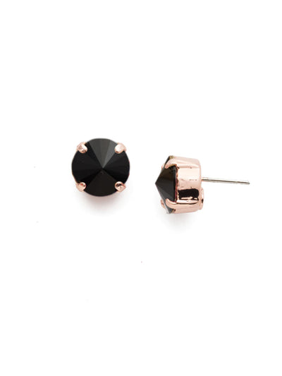 London Stud Earrings - ECM14RGJET - <p>Everyone needs a great pair of studs. Add some classic sparkle to any occasion with these stud earrings. Need help picking a stud? <a href="https://www.sorrelli.com/blogs/sisterhood/round-stud-earrings-101-a-rundown-of-sizes-styles-and-sparkle">Check out our size guide!</a> From Sorrelli's Jet collection in our Rose Gold-tone finish.</p>