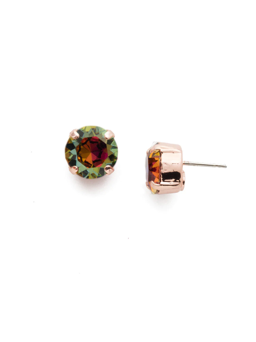 London Stud Earrings - ECM14RGVO - <p>Everyone needs a great pair of studs. Add some classic sparkle to any occasion with these stud earrings. Need help picking a stud? <a href="https://www.sorrelli.com/blogs/sisterhood/round-stud-earrings-101-a-rundown-of-sizes-styles-and-sparkle">Check out our size guide!</a> From Sorrelli's Volcano collection in our Rose Gold-tone finish.</p>