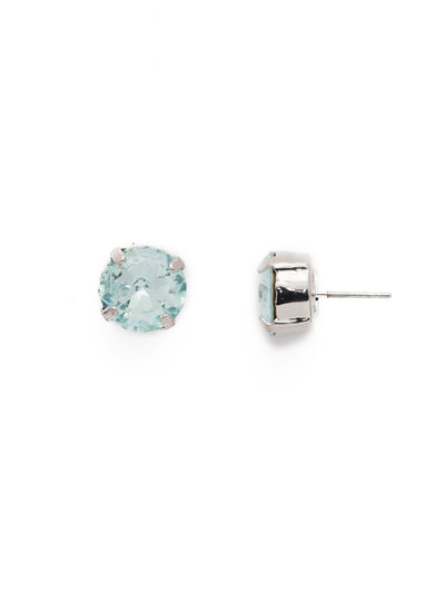 London Stud Earrings - ECM14RHLAQ - <p>Everyone needs a great pair of studs. Add some classic sparkle to any occasion with these stud earrings. Need help picking a stud? <a href="https://www.sorrelli.com/blogs/sisterhood/round-stud-earrings-101-a-rundown-of-sizes-styles-and-sparkle">Check out our size guide!</a> From Sorrelli's Light Aqua collection in our Palladium Silver-tone finish.</p>