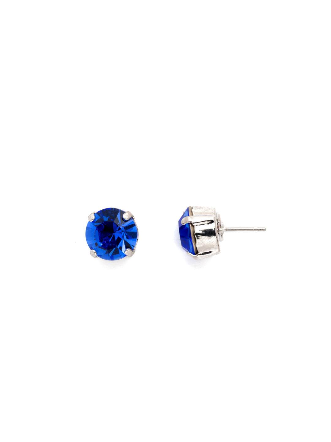 London Stud Earrings - ECM14RHSAP - <p>Everyone needs a great pair of studs. Add some classic sparkle to any occasion with these stud earrings. Need help picking a stud? <a href="https://www.sorrelli.com/blogs/sisterhood/round-stud-earrings-101-a-rundown-of-sizes-styles-and-sparkle">Check out our size guide!</a> From Sorrelli's Sapphire collection in our Palladium Silver-tone finish.</p>