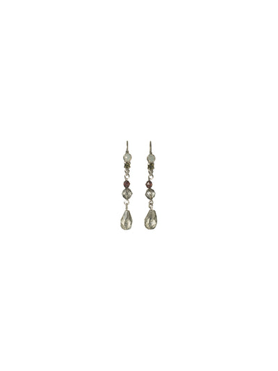 Shine That Swings Earring Dangle Earrings - ECM49ASCJ - Create major movement. Crystal beads dangling from these French wire earrings are post free and ready to swing. From Sorrelli's Concrete Jungle collection in our Antique Silver-tone finish.