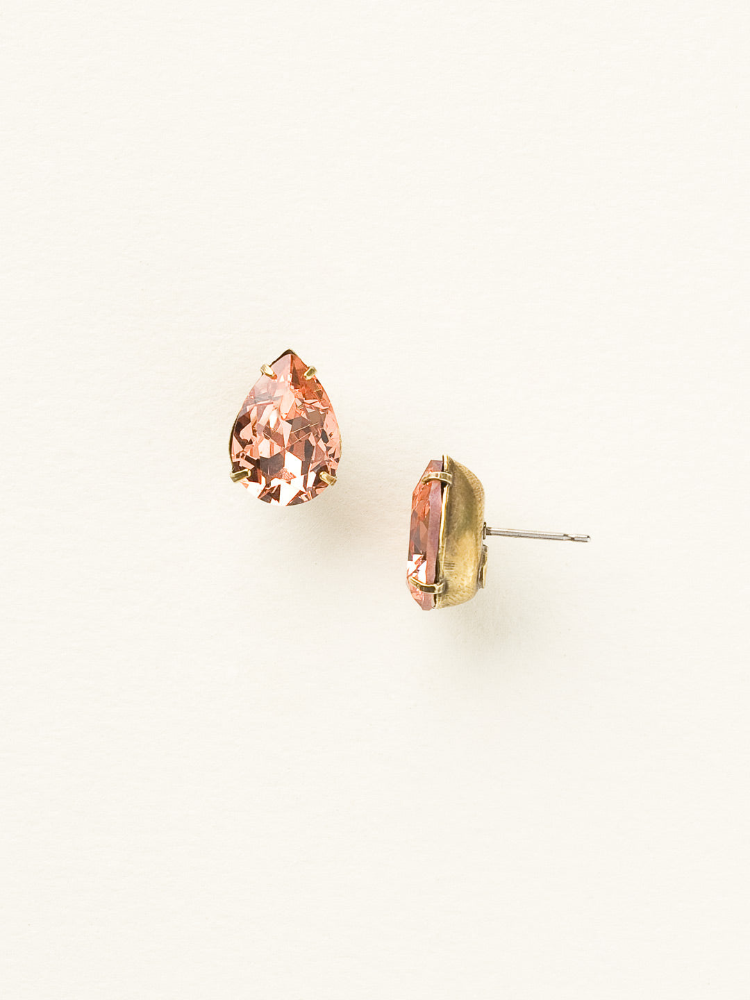 Ginnie Stud Earrings - ECR115AGBF - <p>A beautiful basic stud. These classic single teardrop post earrings are perfect for any occasion, especially the everyday look. A timeless treasure that will sparkle season after season. From Sorrelli's Black Fringe collection in our Antique Gold-tone finish.</p>