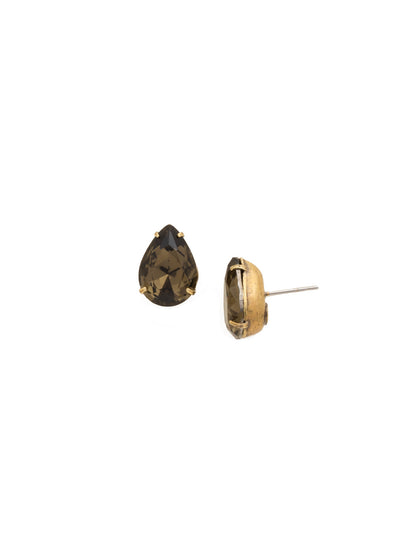 Ginnie Stud Earrings - ECR115AGGTA - <p>A beautiful basic stud. These classic single teardrop post earrings are perfect for any occasion, especially the everyday look. A timeless treasure that will sparkle season after season. From Sorrelli's Green Tapestry collection in our Antique Gold-tone finish.</p>