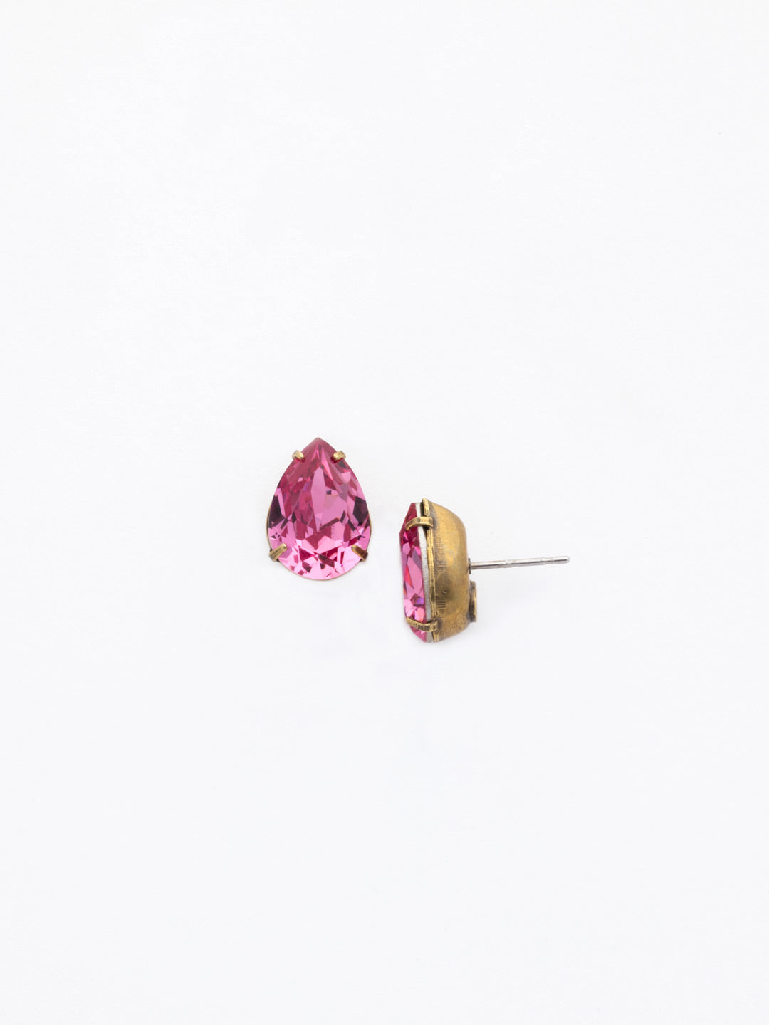 Ginnie Stud Earrings - ECR115AGHB - <p>A beautiful basic stud. These classic single teardrop post earrings are perfect for any occasion, especially the everyday look. A timeless treasure that will sparkle season after season. From Sorrelli's Happy Birthday collection in our Antique Gold-tone finish.</p>