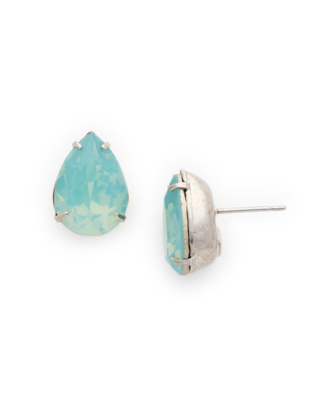 Ginnie Stud Earrings - ECR115ASAES - <p>A beautiful basic stud. These classic single teardrop post earrings are perfect for any occasion, especially the everyday look. A timeless treasure that will sparkle season after season. From Sorrelli's Aegean Sea collection in our Antique Silver-tone finish.</p>