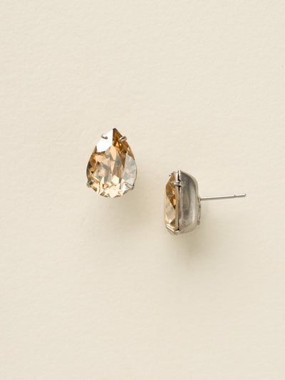 Ginnie Stud Earrings - ECR115ASEGS - <p>A beautiful basic stud. These classic single teardrop post earrings are perfect for any occasion, especially the everyday look. A timeless treasure that will sparkle season after season. From Sorrelli's Eggshell collection in our Antique Silver-tone finish.</p>