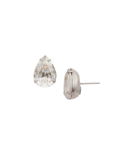 Ginnie Stud Earrings - ECR115ASGV - <p>A beautiful basic stud. These classic single teardrop post earrings are perfect for any occasion, especially the everyday look. A timeless treasure that will sparkle season after season. From Sorrelli's Gold Vermeil collection in our Antique Silver-tone finish.</p>
