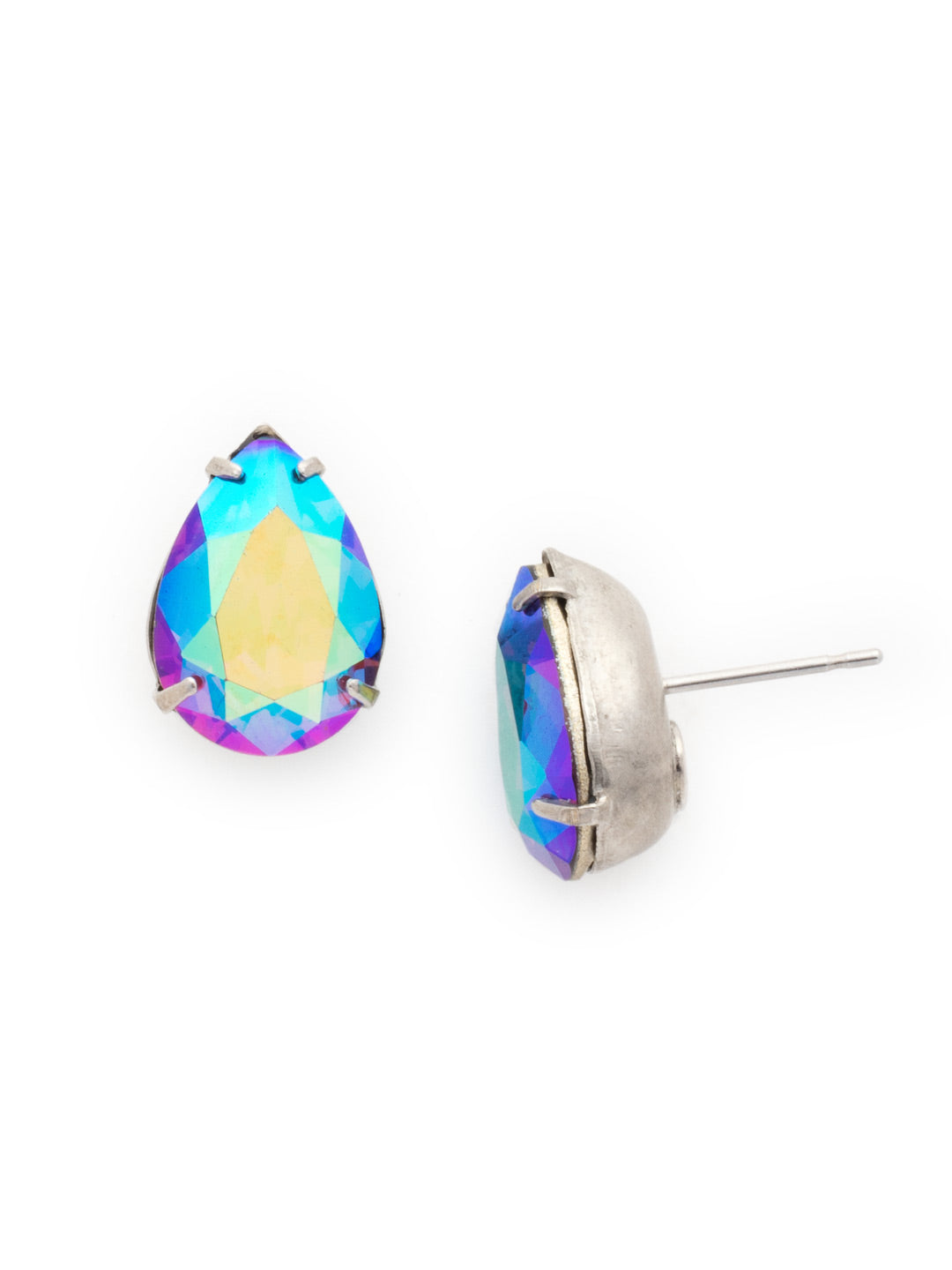 Ginnie Stud Earrings - ECR115ASNL - <p>A beautiful basic stud. These classic single teardrop post earrings are perfect for any occasion, especially the everyday look. A timeless treasure that will sparkle season after season. From Sorrelli's Northern Lights collection in our Antique Silver-tone finish.</p>