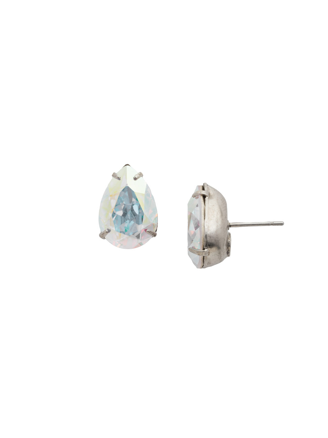 Ginnie Stud Earrings - ECR115ASWBR - <p>A beautiful basic stud. These classic single teardrop post earrings are perfect for any occasion, especially the everyday look. A timeless treasure that will sparkle season after season. From Sorrelli's White Bridal collection in our Antique Silver-tone finish.</p>