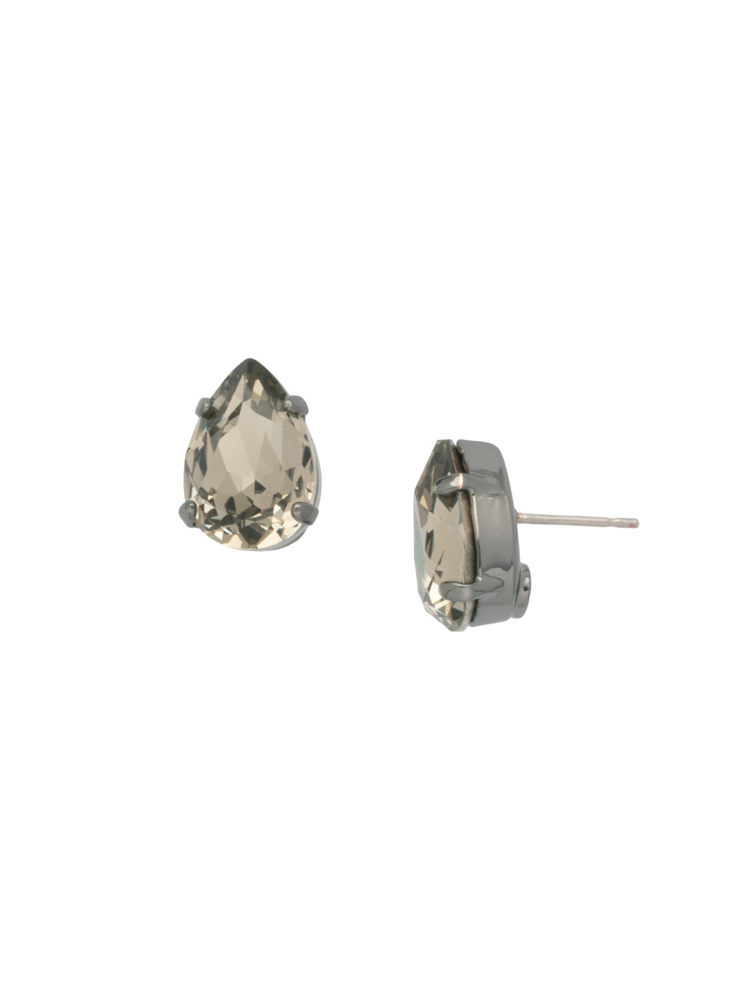 Ginnie Stud Earrings - ECR115GMBD - <p>A beautiful basic stud. These classic single teardrop post earrings are perfect for any occasion, especially the everyday look. A timeless treasure that will sparkle season after season. From Sorrelli's Black Diamond collection in our Gun Metal finish.</p>