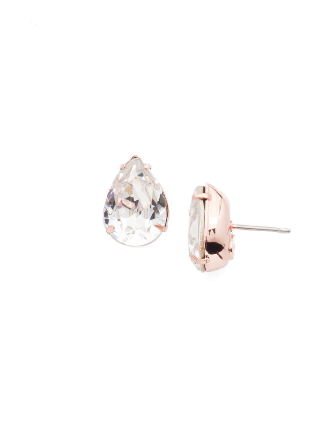 Ginnie Stud Earrings - ECR115RGCRY - <p>A beautiful basic stud. These classic single teardrop post earrings are perfect for any occasion, especially the everyday look. A timeless treasure that will sparkle season after season. From Sorrelli's Crystal collection in our Rose Gold-tone finish.</p>