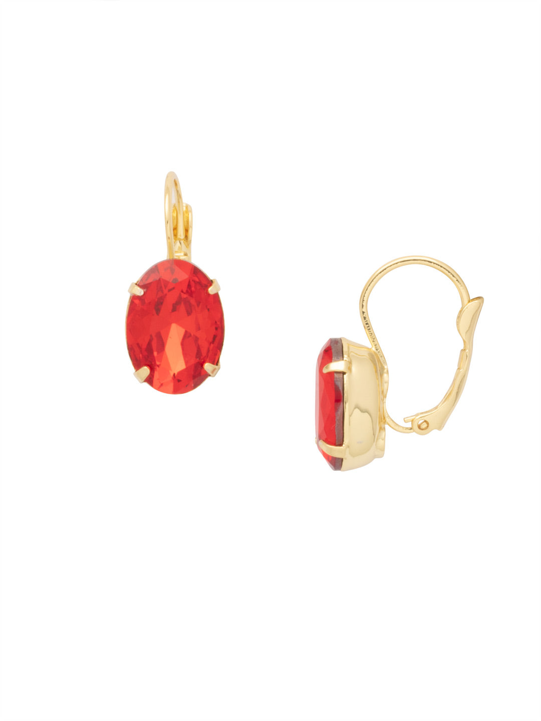 Oval Cut Dangle Earring - ECR20BGFIS - <p>The simplicity and style of a stud with the movement and comfort of a french wire. These earrings are glamorous and super chic! From Sorrelli's Fireside collection in our Bright Gold-tone finish.</p>