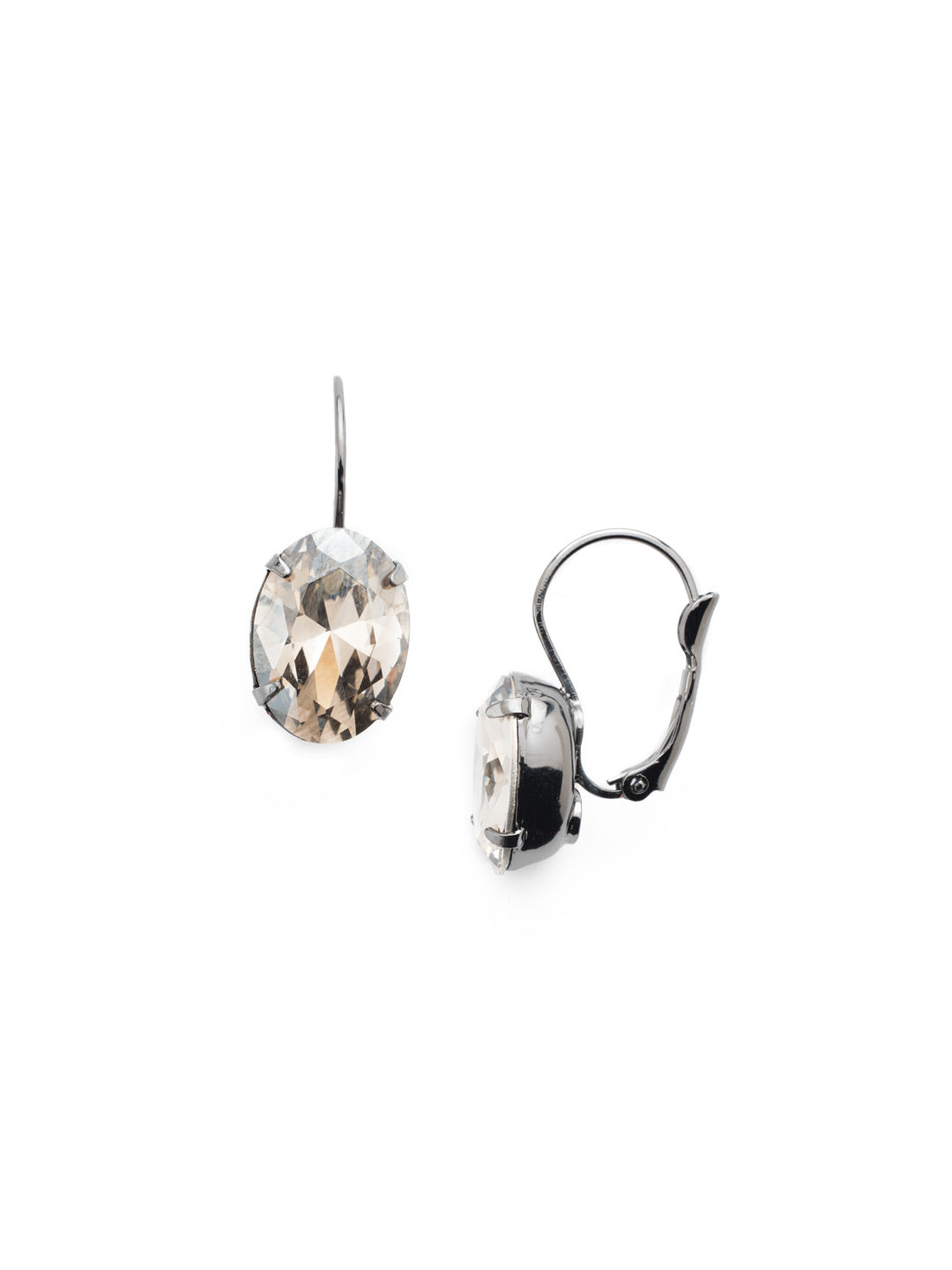 Oval Cut Dangle Earring - ECR20GMGNS