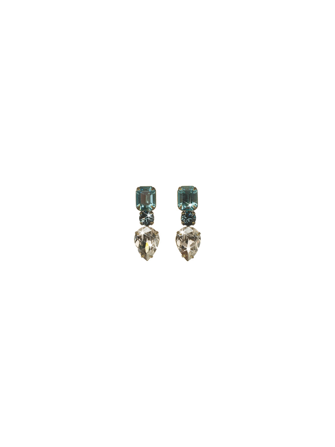 Canary Dangle Earrings - ECR46AGAFG - <p>Indulge in sparkle. Bold teardrops give these petite posts a pop of glamour! From Sorrelli's Afterglow collection in our Antique Gold-tone finish.</p>