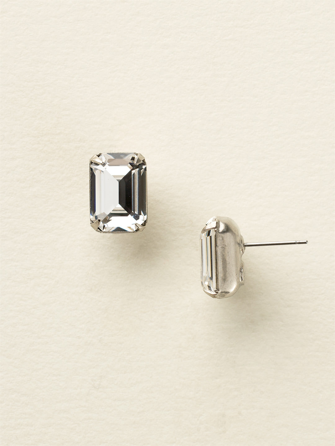 Everyday Stud Earrings - ECT11ASCRY - <p>Simple studs never go out of style! Try this single cut crystal on a post for everyday sparkle. From Sorrelli's Crystal collection in our Antique Silver-tone finish.</p>