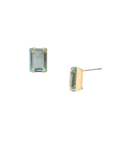 Everyday Stud Earrings - ECT11BGLTS - <p>Simple studs never go out of style! Try this single cut crystal on a post for everyday sparkle. From Sorrelli's Light Sapphire collection in our Bright Gold-tone finish.</p>