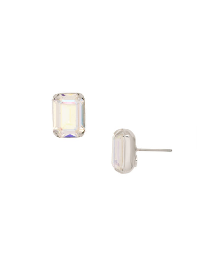 Everyday Stud Earrings - ECT11PDCAB - <p>Simple studs never go out of style! Try this single cut crystal on a post for everyday sparkle. From Sorrelli's Crystal Aurora Borealis collection in our Palladium finish.</p>